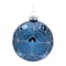 4" Geometric Glittered Glass Ball Ornaments, 6ct.